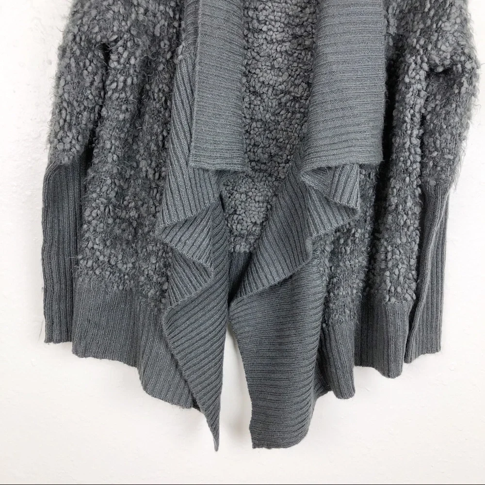 Kensie Chunky Knit Drape‎ Open Front Cardigan M